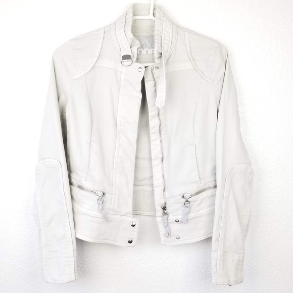 Sportmax Jackets & Blazers - Sportmax light grey moto jacket